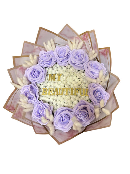 Lavender Love Bloom Bouquet – Luxury Decorative Rose Arrangement