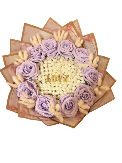 Lavender Love Bloom Bouquet – Luxury Decorative Rose Arrangement