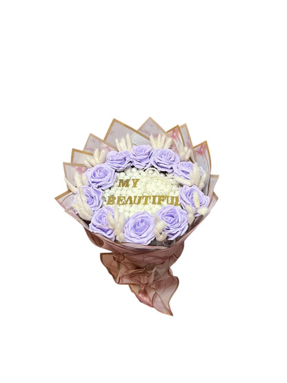 Lavender Love Bloom Bouquet – Luxury Decorative Rose Arrangement