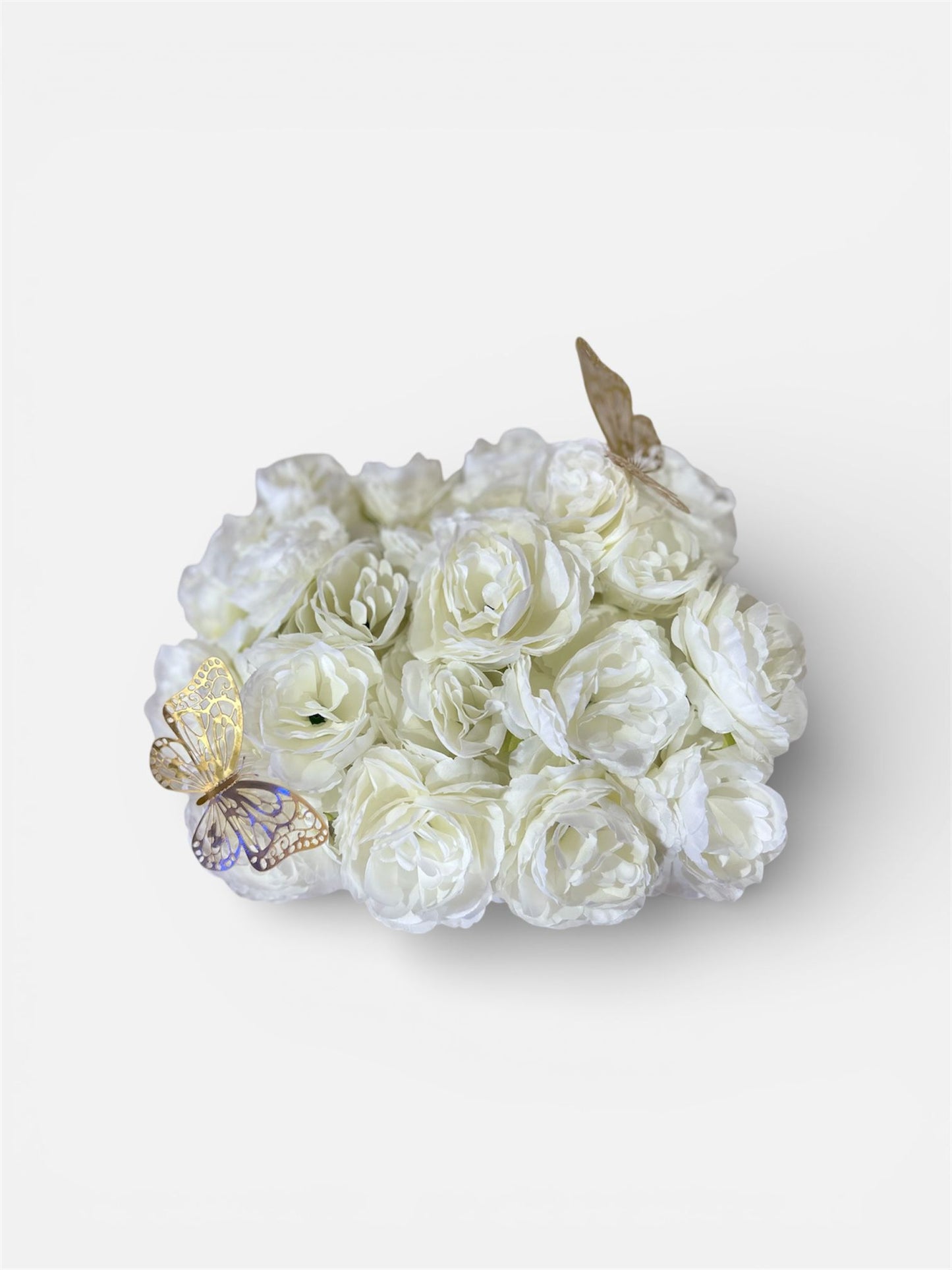 Luxury White Rose Gift Box - Elegant Decorative Keepsake