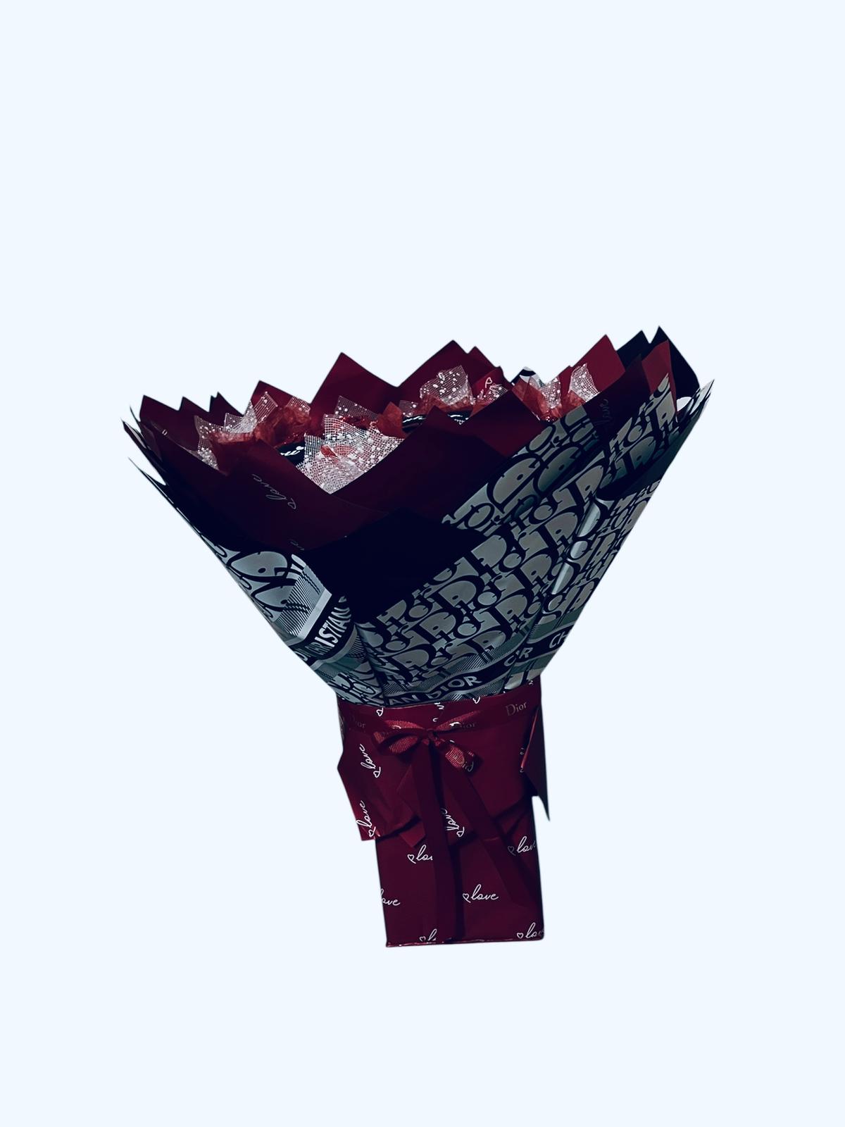 Luxury Glitter Red Rose Bouquet – Premium Romantic Floral Gift